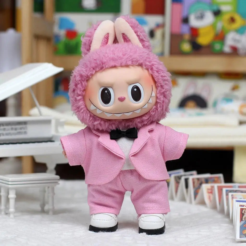 Labubu Dream Wedding Set – Bride and Groom Outfits for 17cm Labubu Dolls