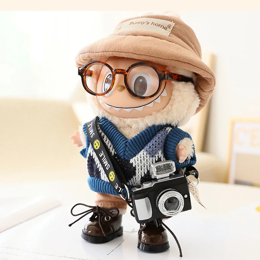 Labubu's Colourful Mini Retro Camera Pendant