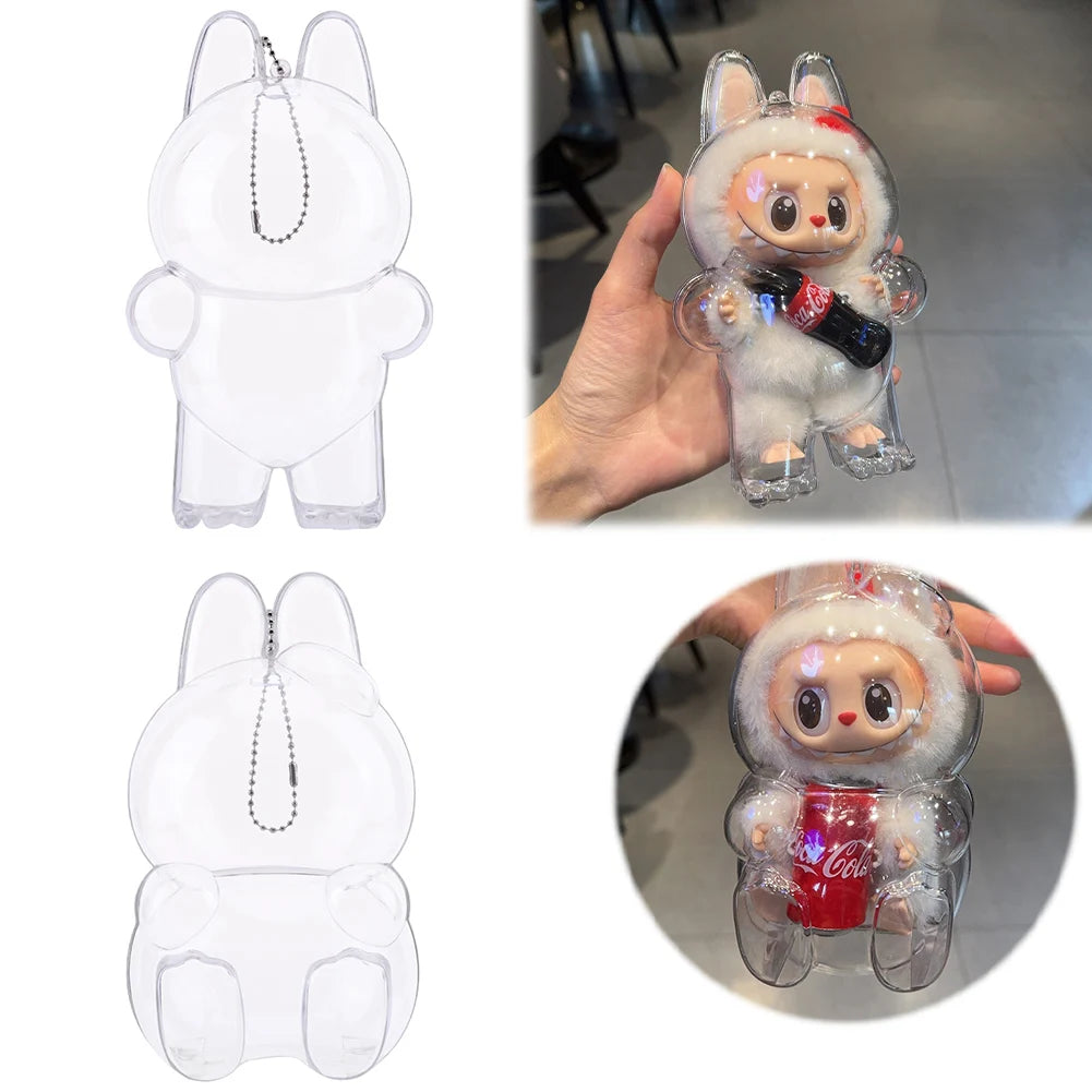 Transparent Protective Cover for Labubu Monster