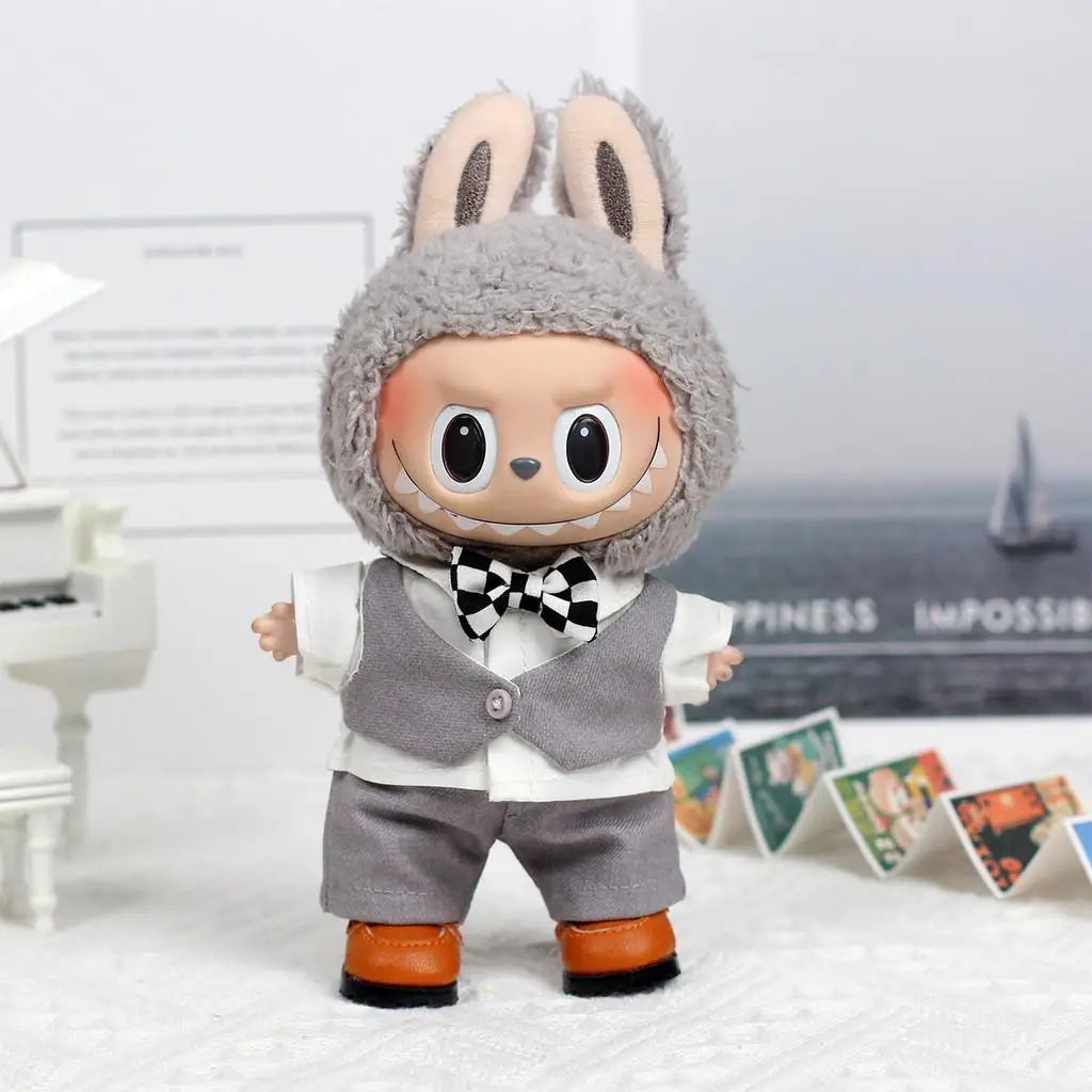 Labubu Dream Wedding Set – Bride and Groom Outfits for 17cm Labubu Dolls